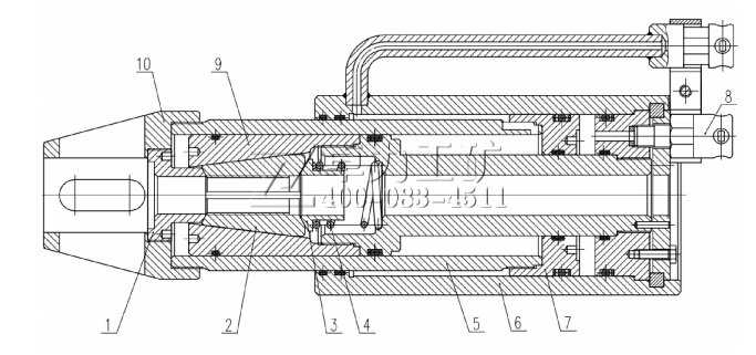 MS22-400/63礦用手動錨索張拉機具（退錨器）結(jié)構(gòu)圖